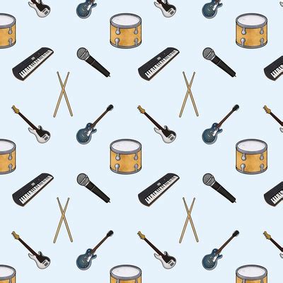 Rock Band Fabric, Wallpaper and Home Decor 